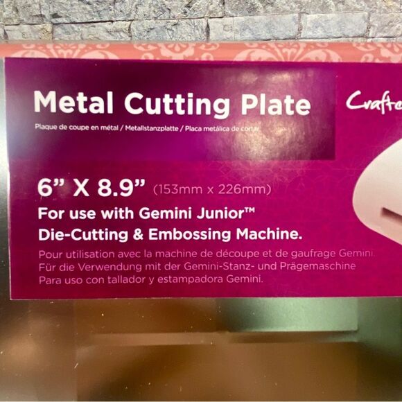 Crafters Companion Gemini Junior Metal Cutting Plate 6 x 8.9  For Diecut Machine - Picture 2 of 3